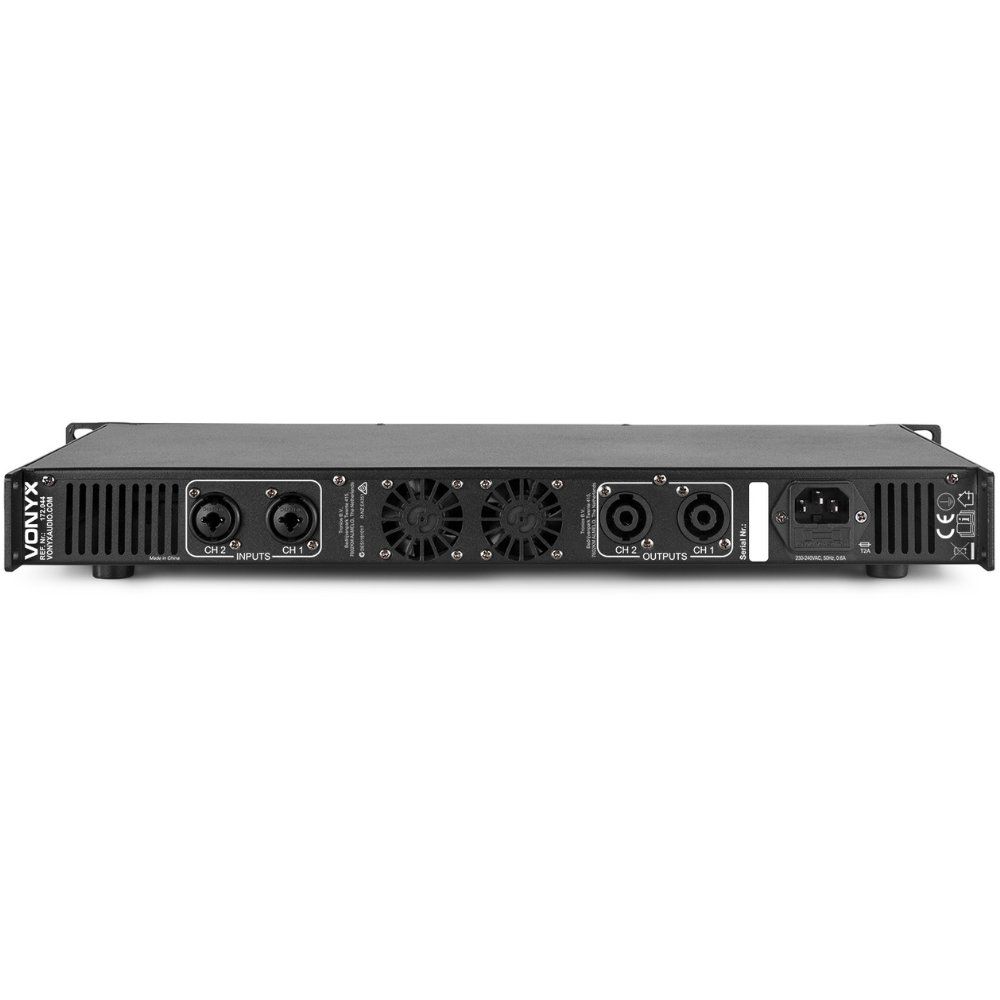 VONYX VDA500 PA Amplifier 1U 2x 250W