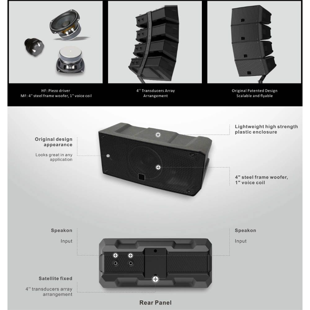 Vonyx VX915 Compact 2.1 Line Array Set