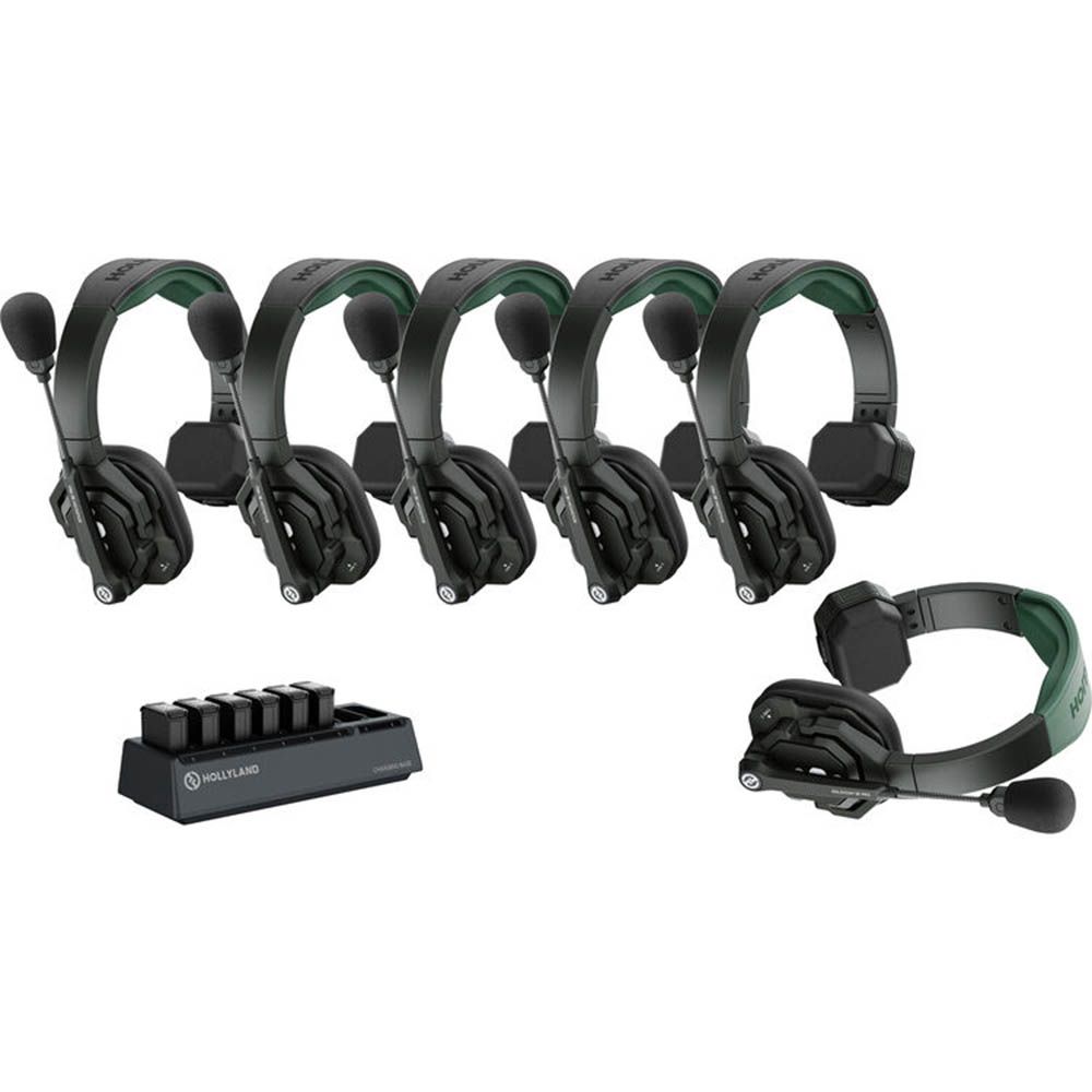 Hollyland Solidcom SE Pro 6S 6-Person Full-Duplex Single-Ear Headset Intercom System (1.9 GHz)