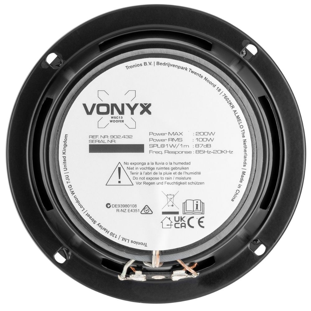 WSC13 Coaxial Speaker PP 13cm 100W
