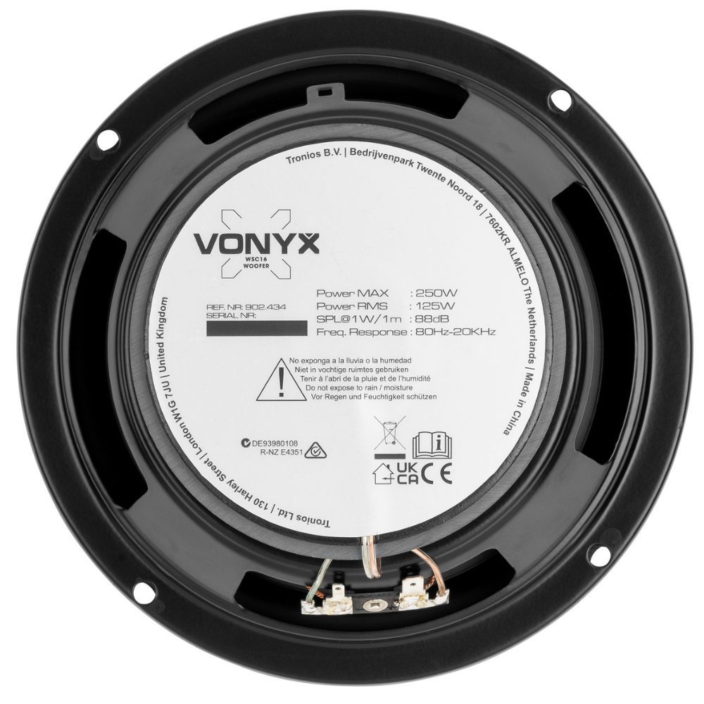 WSC16 Coaxial Speaker 16cm 125W