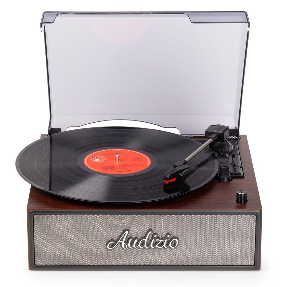 Audizio Reno Record Player Retro Wood