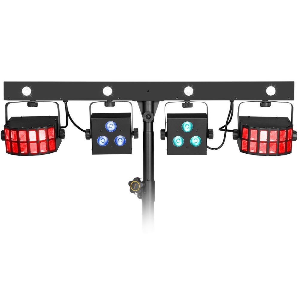 Beamz SHOWBAR FREE2 2x PAR and 2x Derby and Strobe