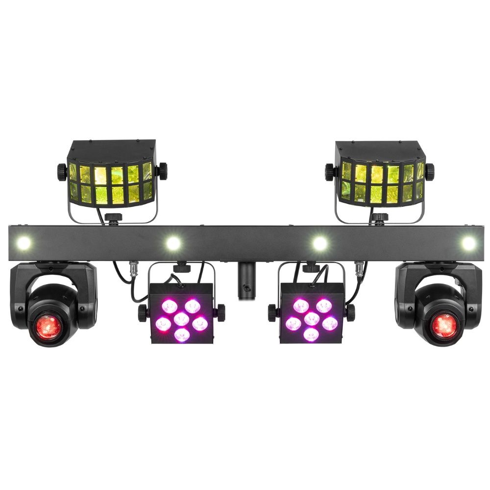 Beamz ShowBar GO Glow with Moving Heads, Derby, Par and Strobe Effects