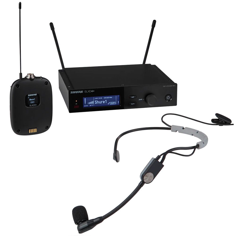 Shure SLXD14/SM35 Wireless System with SLXD1 Bodypack Transmitter and SM35 Headset Microphone (L57)