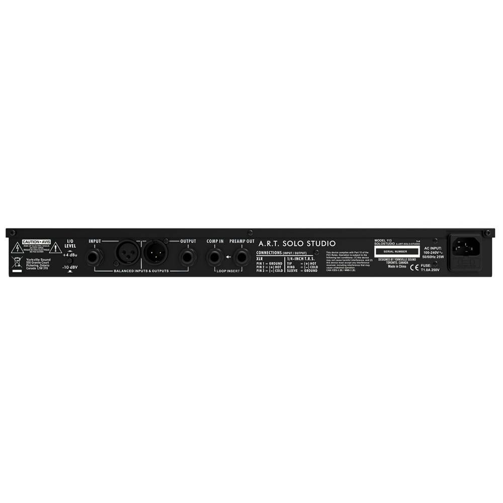 ART SOLO STUDIO Analog Channel Strip with Tube Saturation and Optical Compression