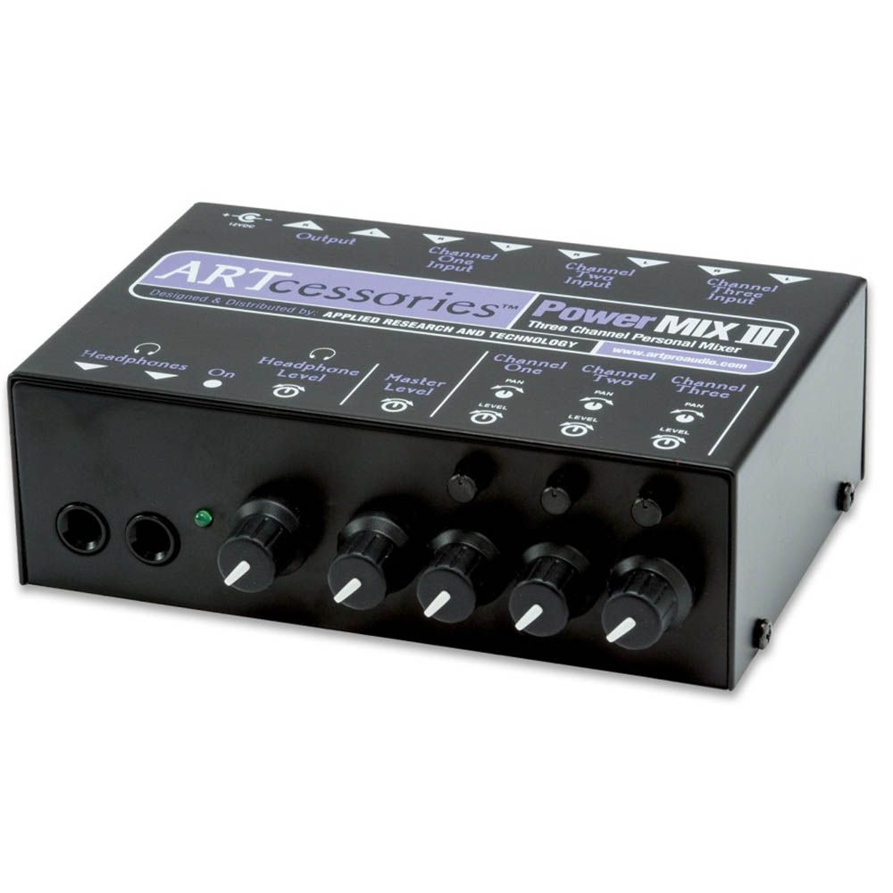 ART POWERMIX III 3-Channel Stereo Mini Mixer