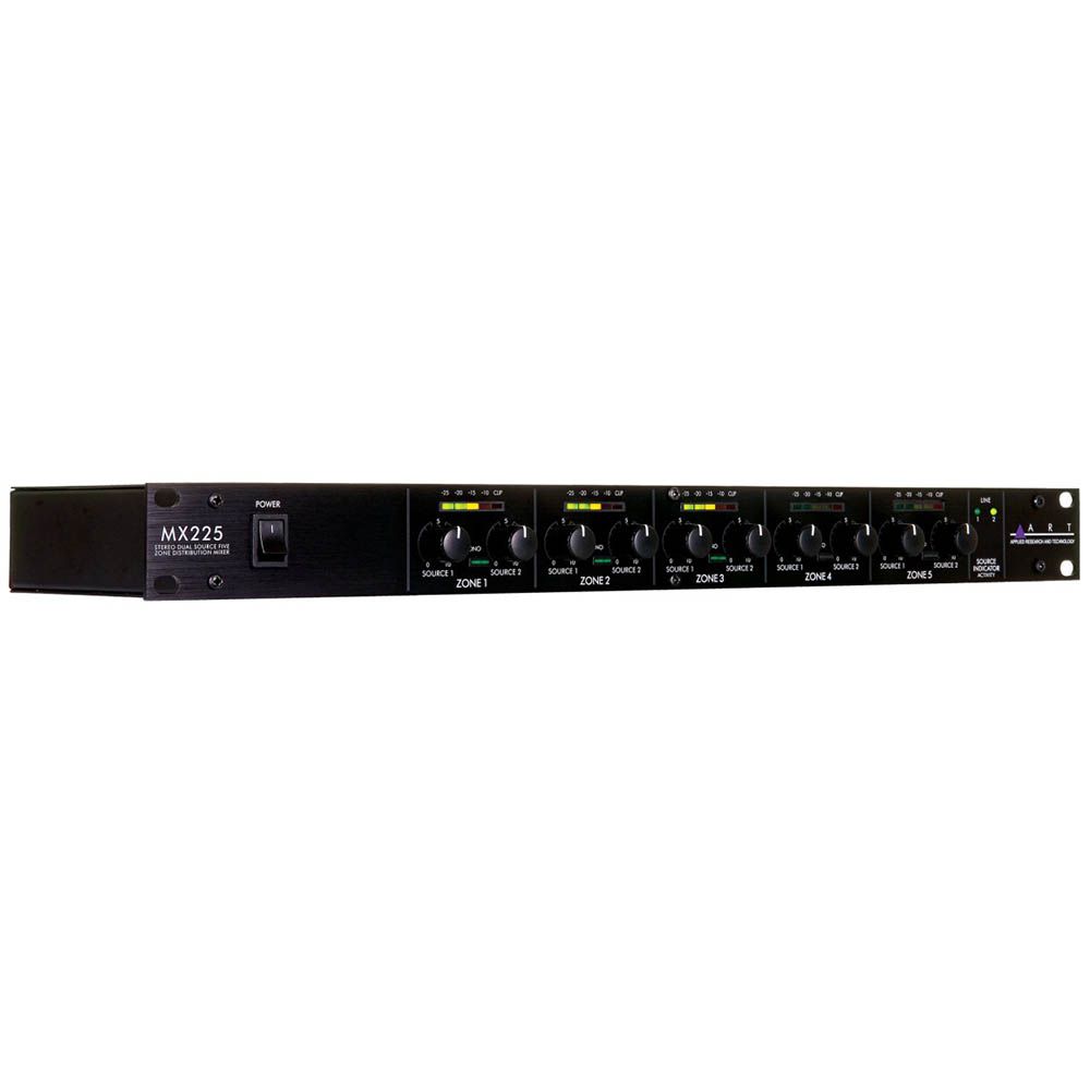 ART MX225 Stereo Dual-Source 5-Zone Distribution Mixer