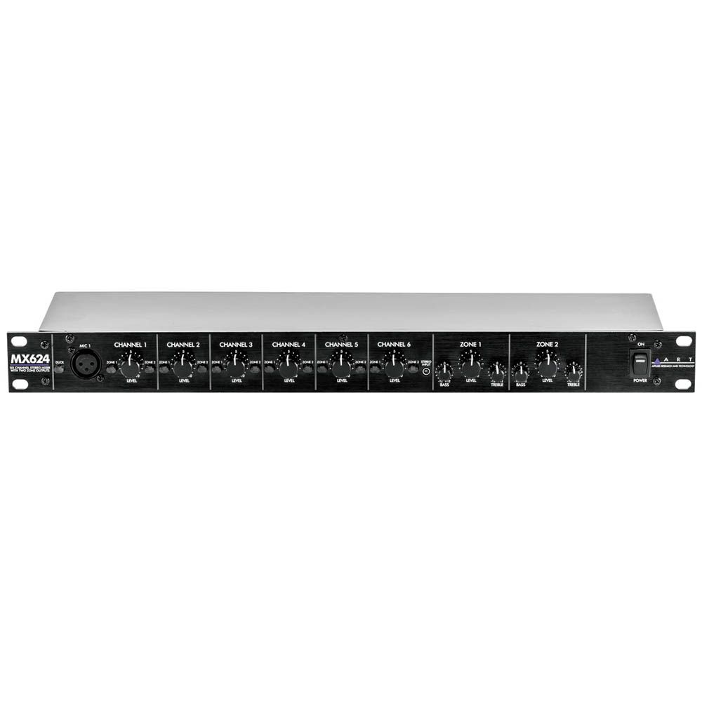 ART MX624 6-Channel Rackmount Zone Mixer