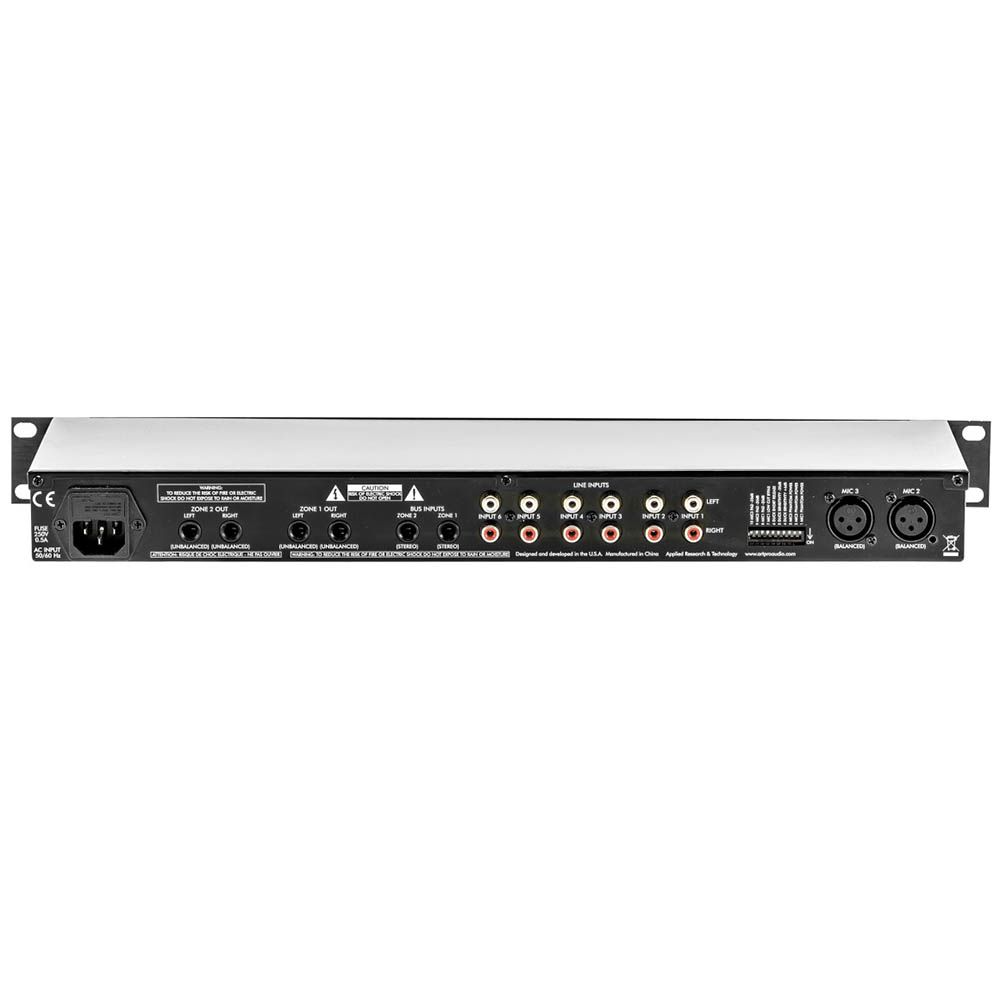 ART MX624 6-Channel Rackmount Zone Mixer