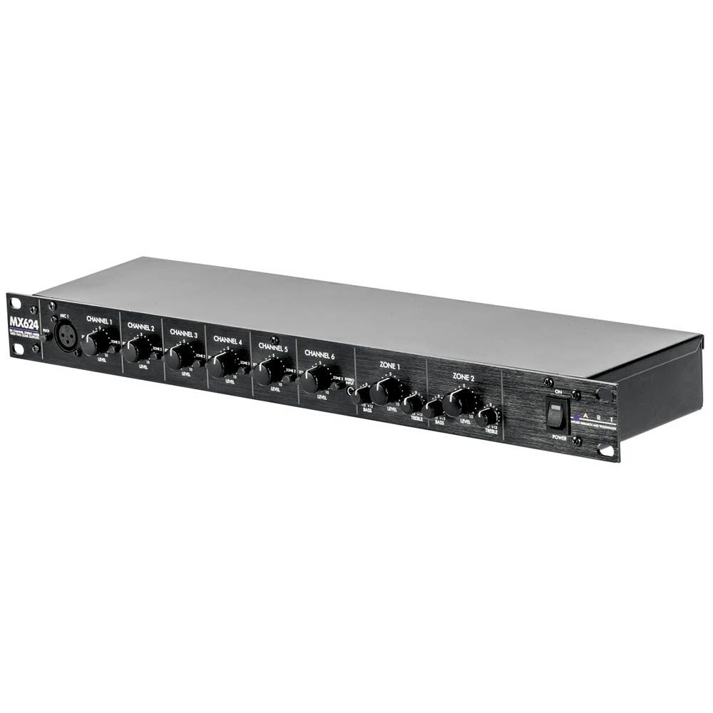 ART MX624 6-Channel Rackmount Zone Mixer