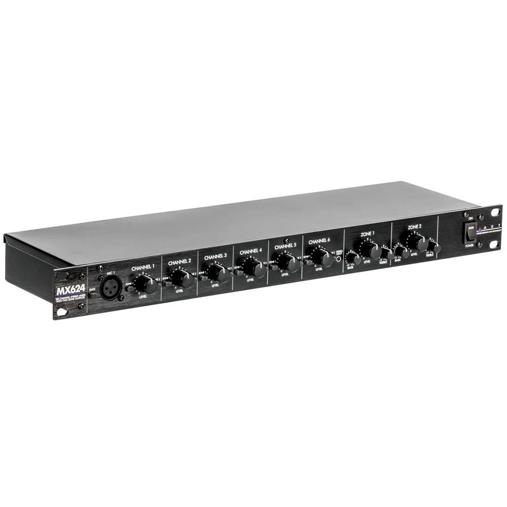 ART MX624 6-Channel Rackmount Zone Mixer