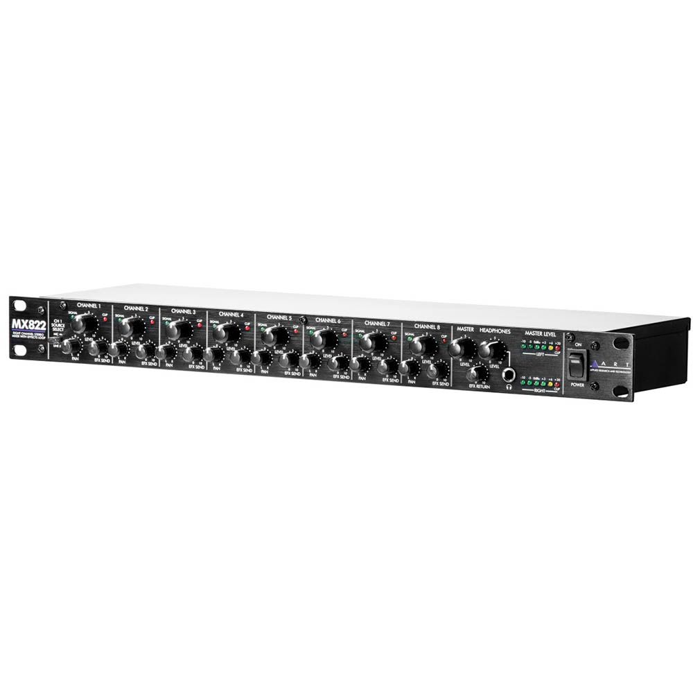 ART MX822 8 Channel Stereo Rackmount Mixer