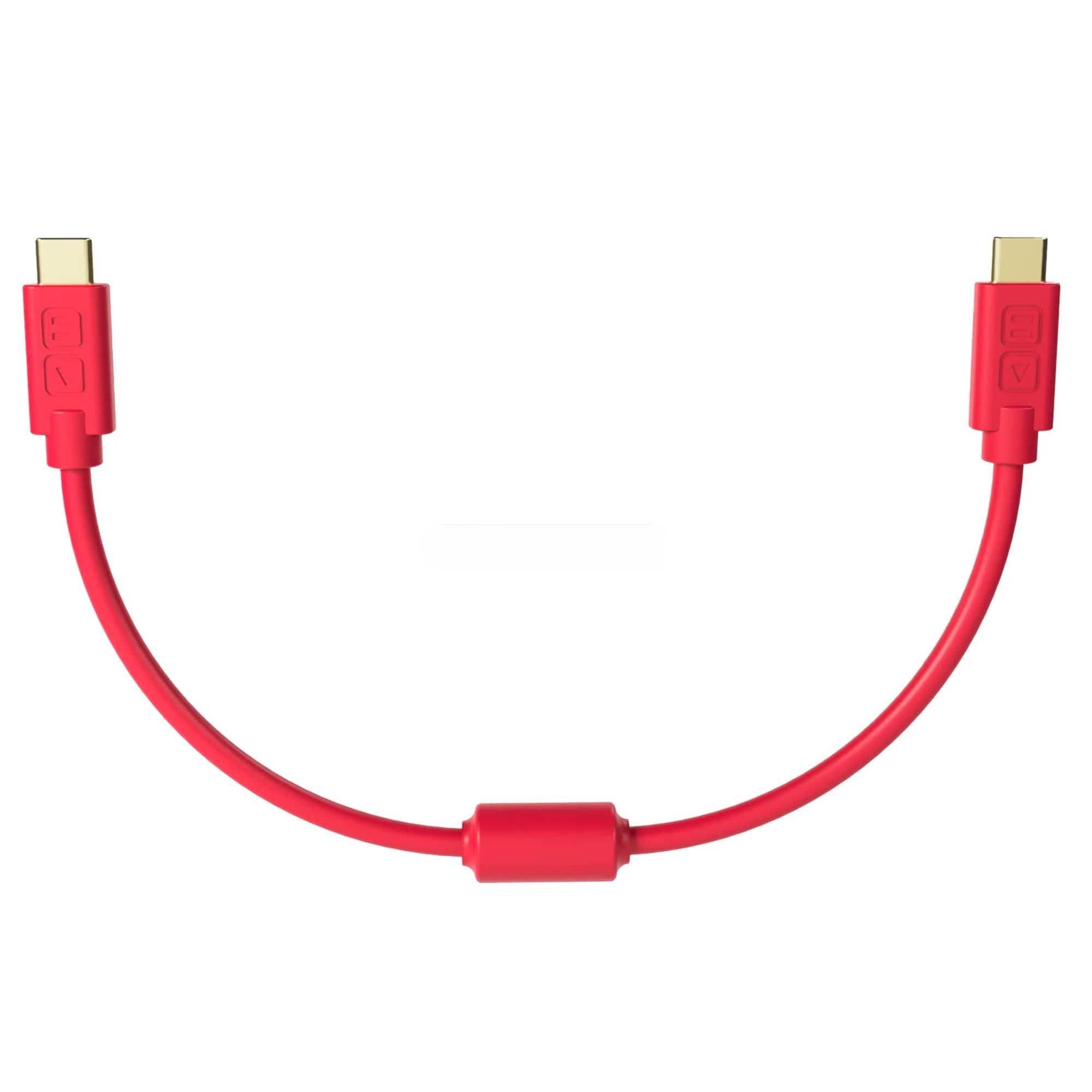 DJ Tech Tools Chroma Cable USB-C to C .25m Red