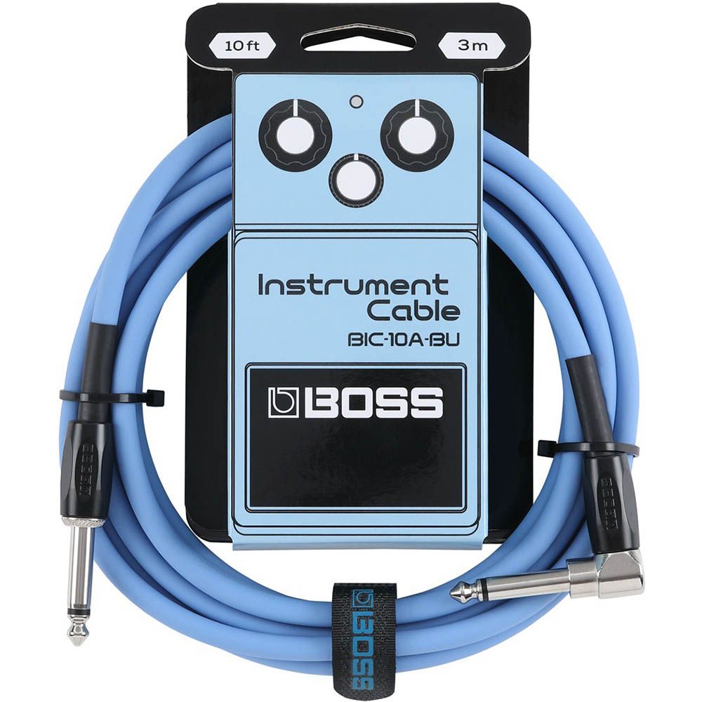 BOSS Pedals BIC-10A-BK Instrument Cable 10ft/3m - Blue