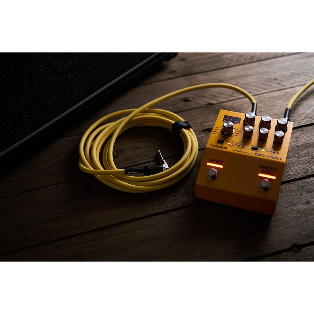 BOSS Pedals BIC-10A-BK Instrument Cable 10ft/3m - Yellow