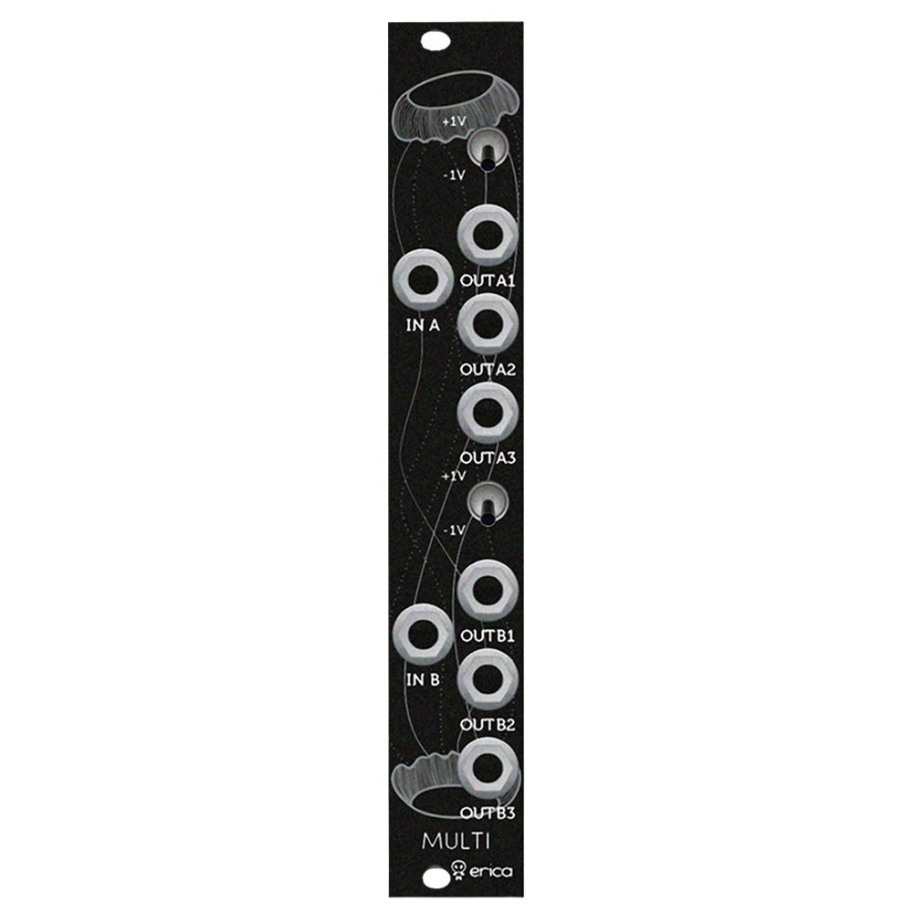 Erica Synths Black Multi Multiple Module for Eurorack Synthesizers