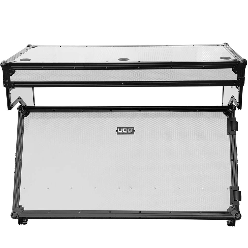 UDG Ultimate Flight Case Portable Z-Style DJ Table Plus White