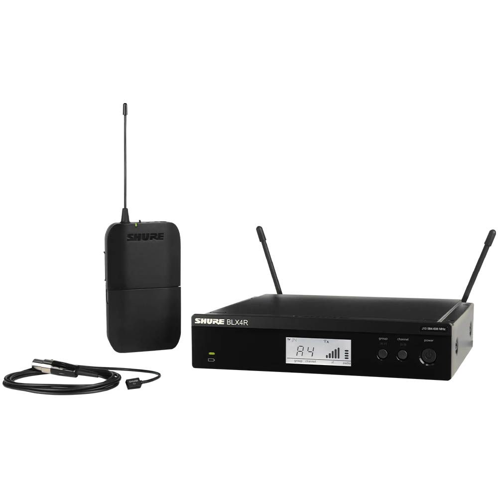 Shure BLX14RW93 Premium Wireless Half-Rack Lapel Microphone System - M17 - Image 2