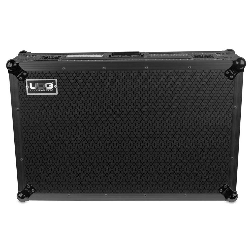 UDG U91075BL Ultimate Flight Case Pioneer DJ XDJ-RX3 Black Plus Laptop Shelf + Wheels