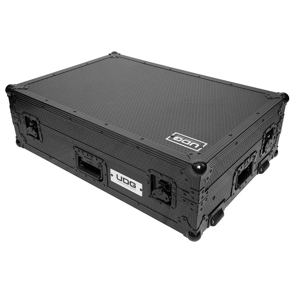 UDG U91075BL Ultimate Flight Case Pioneer DJ XDJ-RX3 Black Plus Laptop Shelf + Wheels