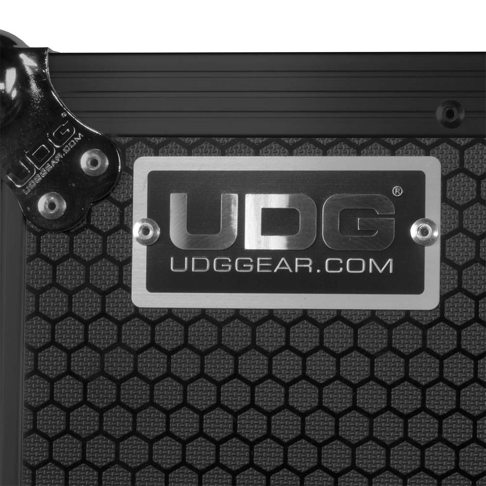 UDG U91075BL Ultimate Flight Case Pioneer DJ XDJ-RX3 Black Plus Laptop Shelf + Wheels