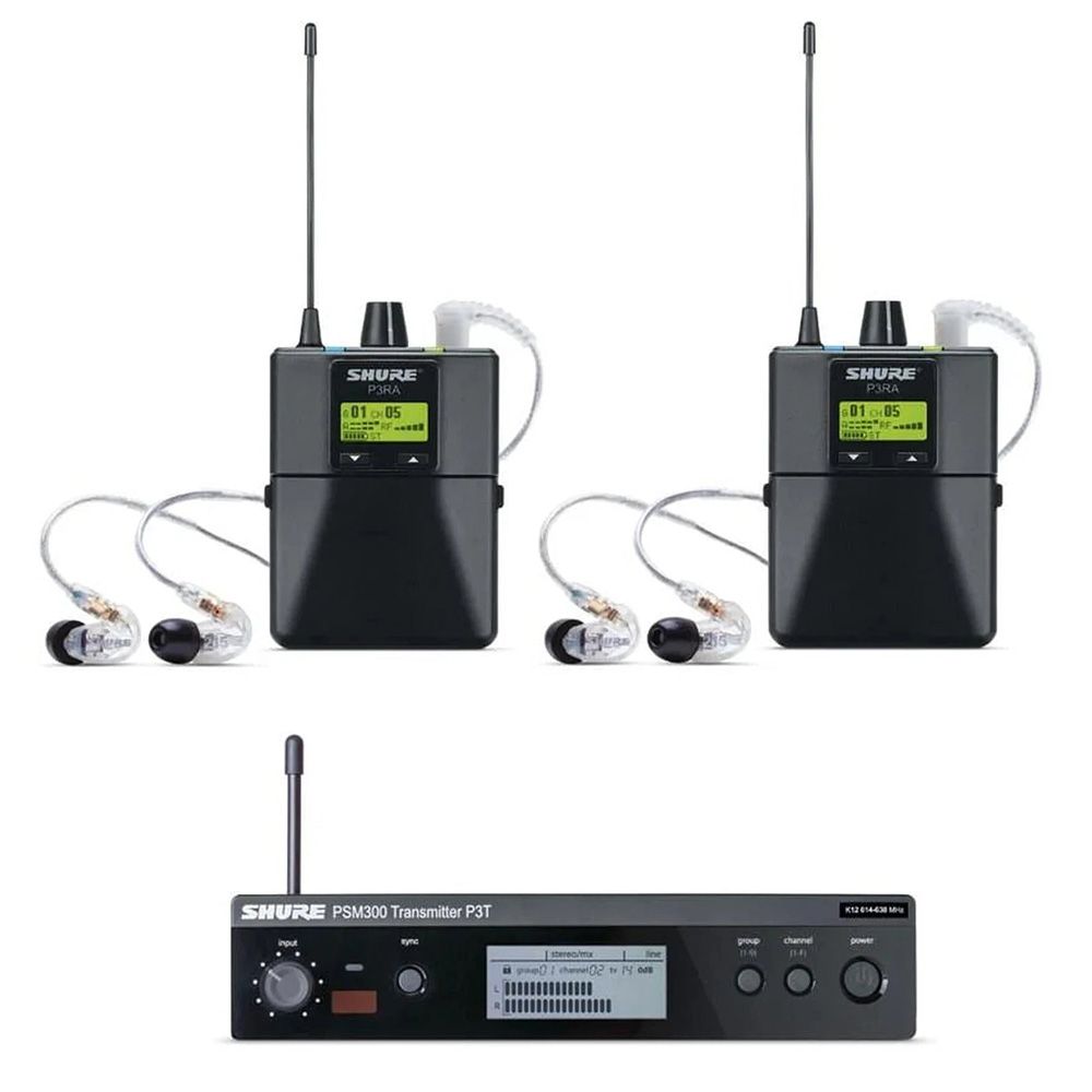 Shure P3TRA215TJ10 Twin Wireless In-Ear Monitoring System