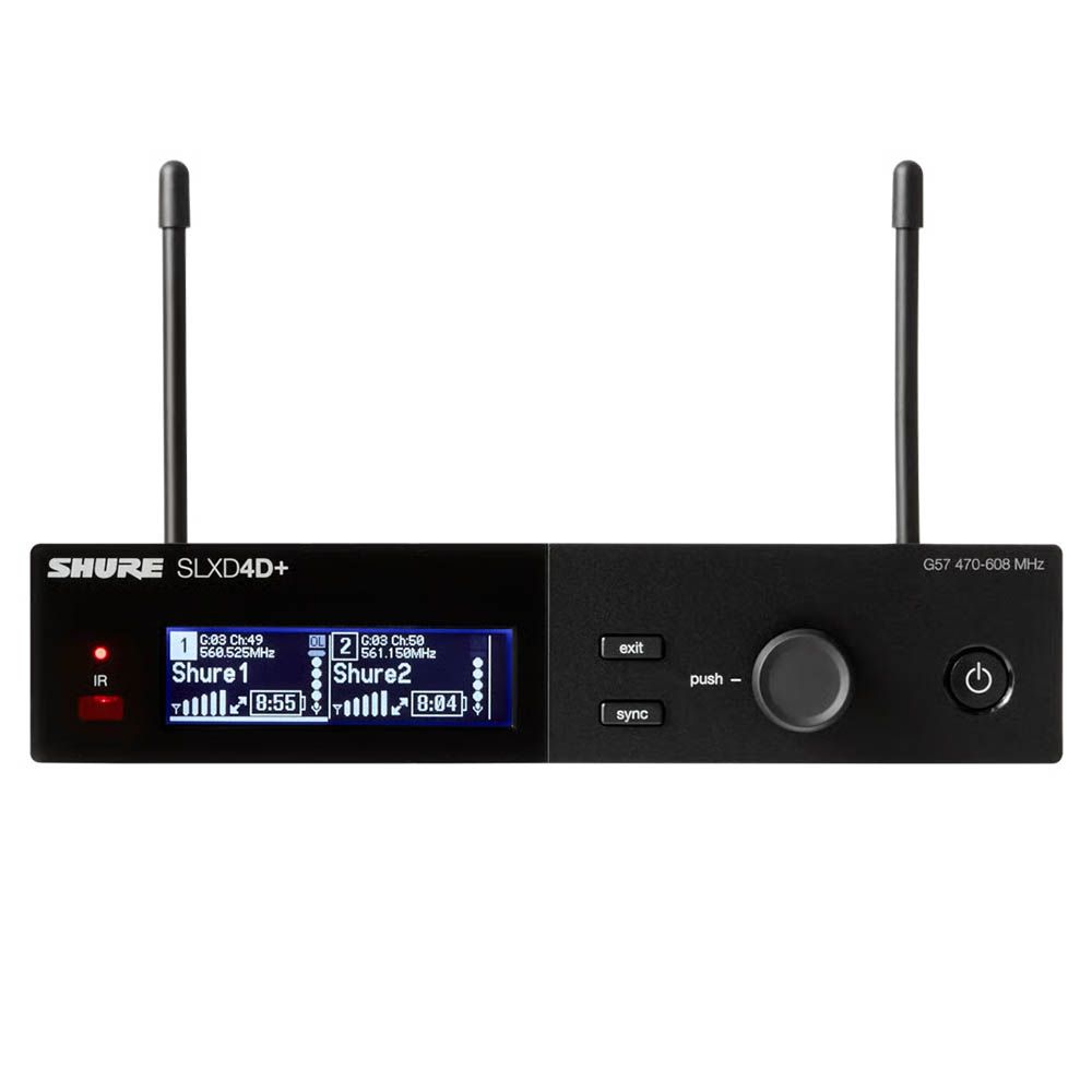 Shure SLXD4D+ Dual Channel Wireless Receiver