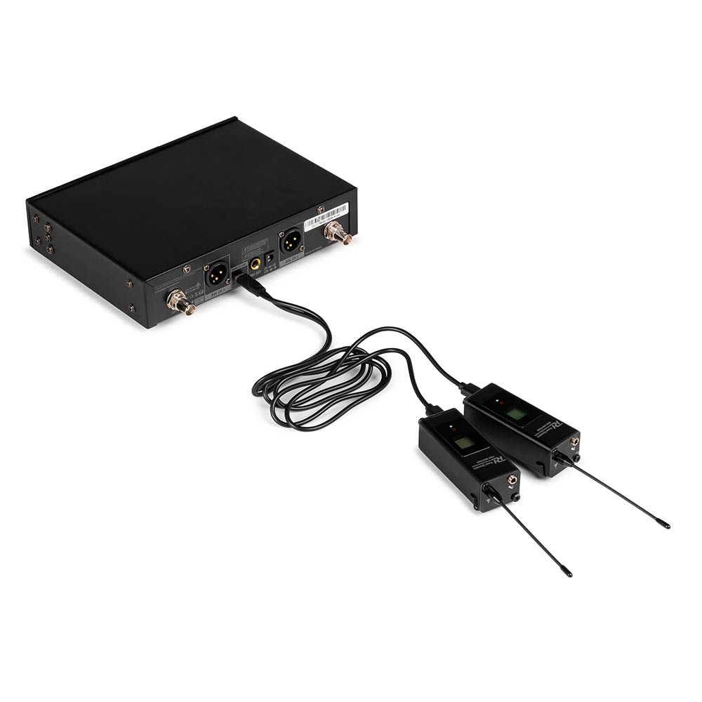 Power Dynamics PD522B UHF Wireless Microphone Set with 2 Bodypack Microphones