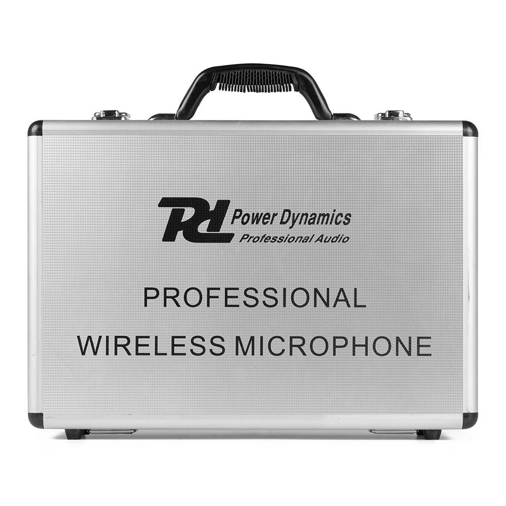 Power Dynamics PD522 UHF Wireless Microphone Set with 2 Handheld Microphones