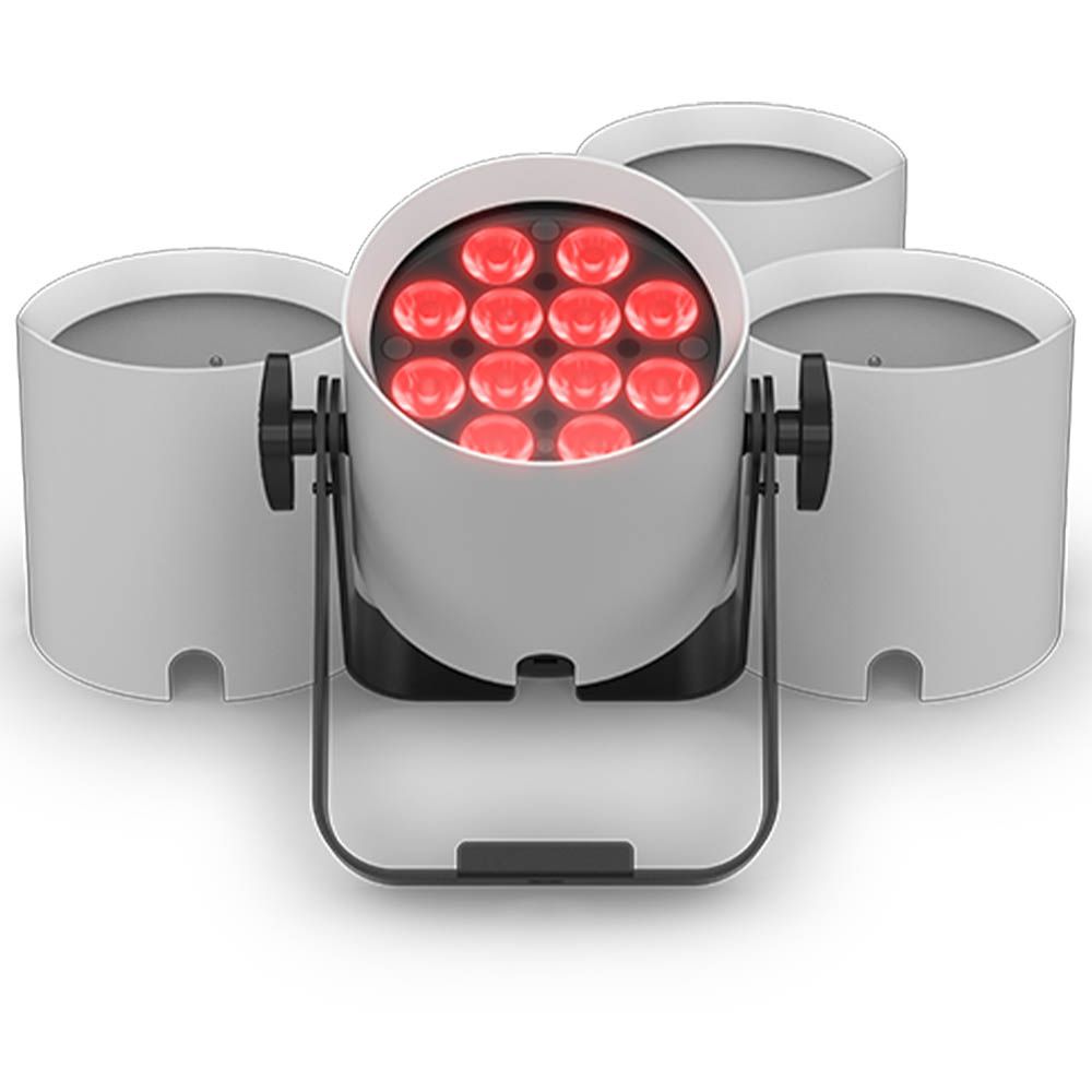 Chauvet DJ Freedom Par 12 Sleeve X4 White Fixture Overlays