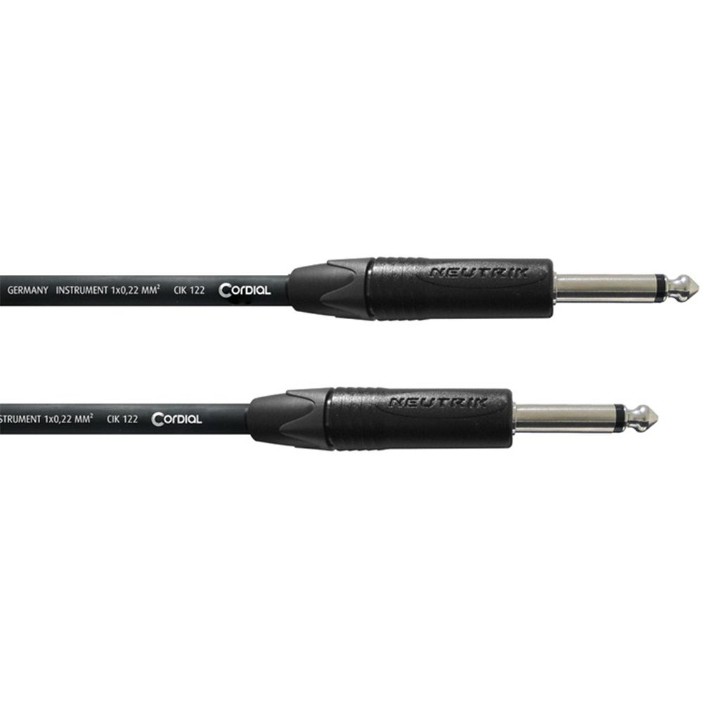 Cordial CPI3PP Select NEUTRIK 2x Plug 6.3mm Mono Black (3m)