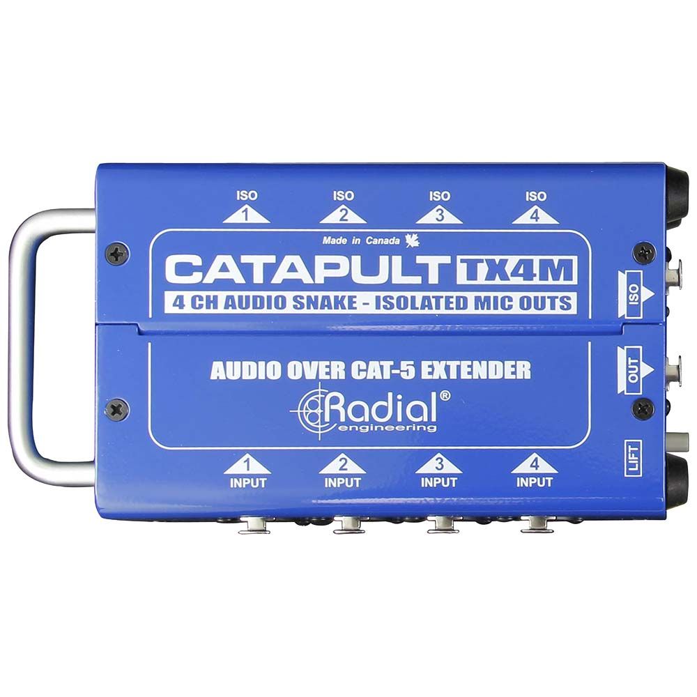 Radial Catapult TX4M 4-Channel Microphone-Level Stage Box/Transmitter