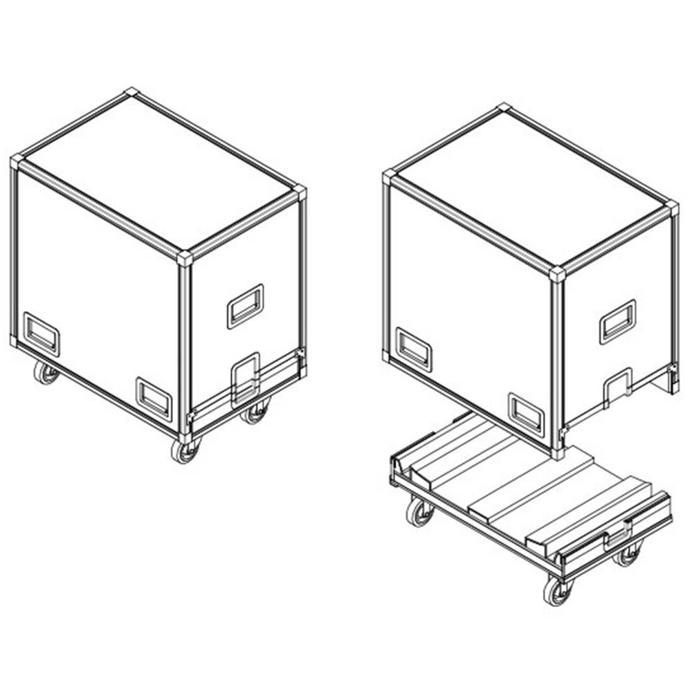 Outline A FCE265LA-4P Flight Case for 4 Eidos265LA