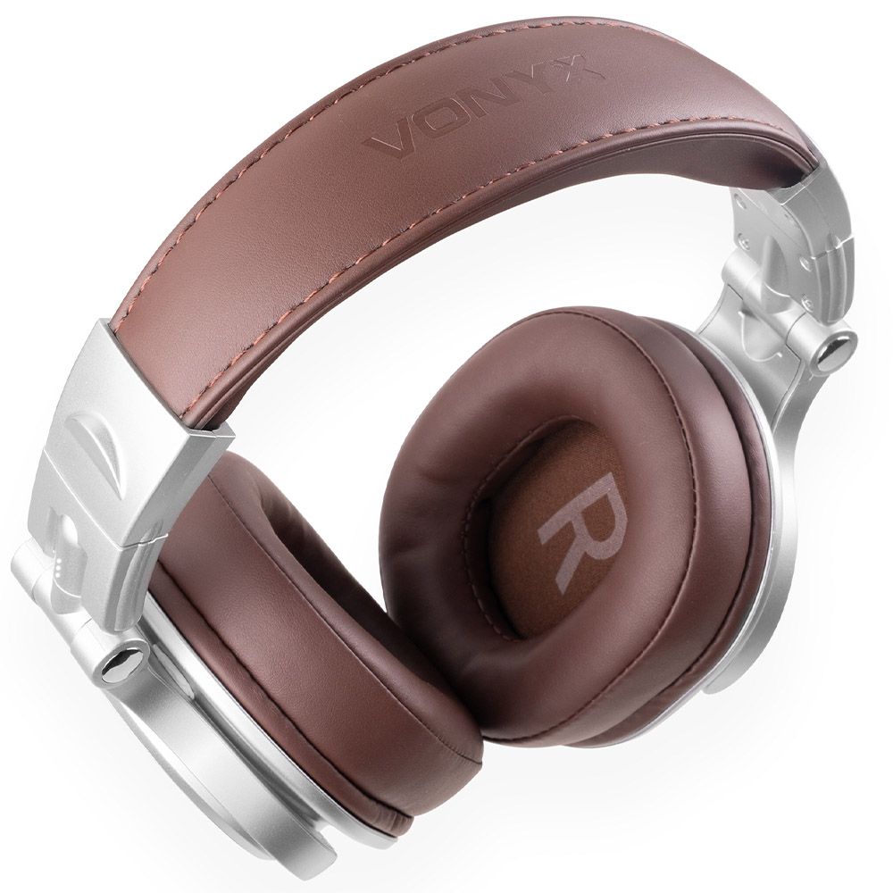 Vonyx HDX120WSN Wireless BT DJ Headphones Aluminium