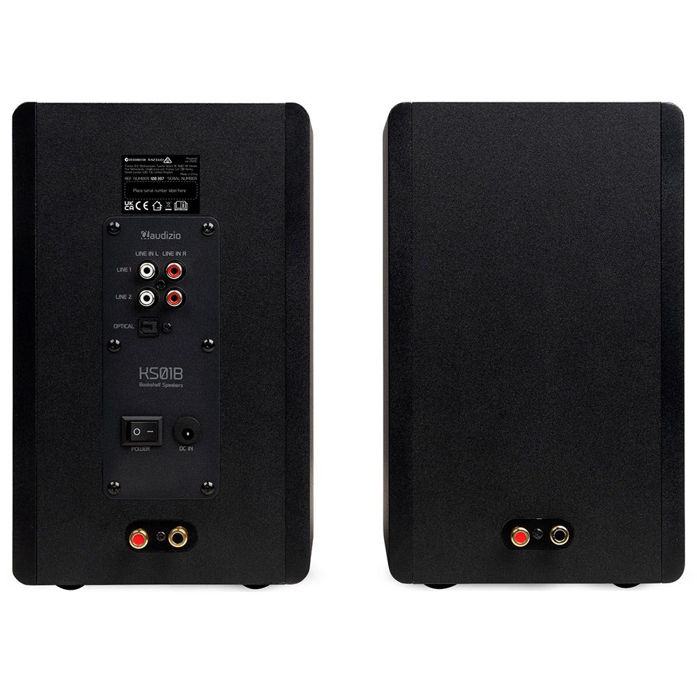 Audizio KS01B Active Bookshelf Speaker Set 120W BT Black