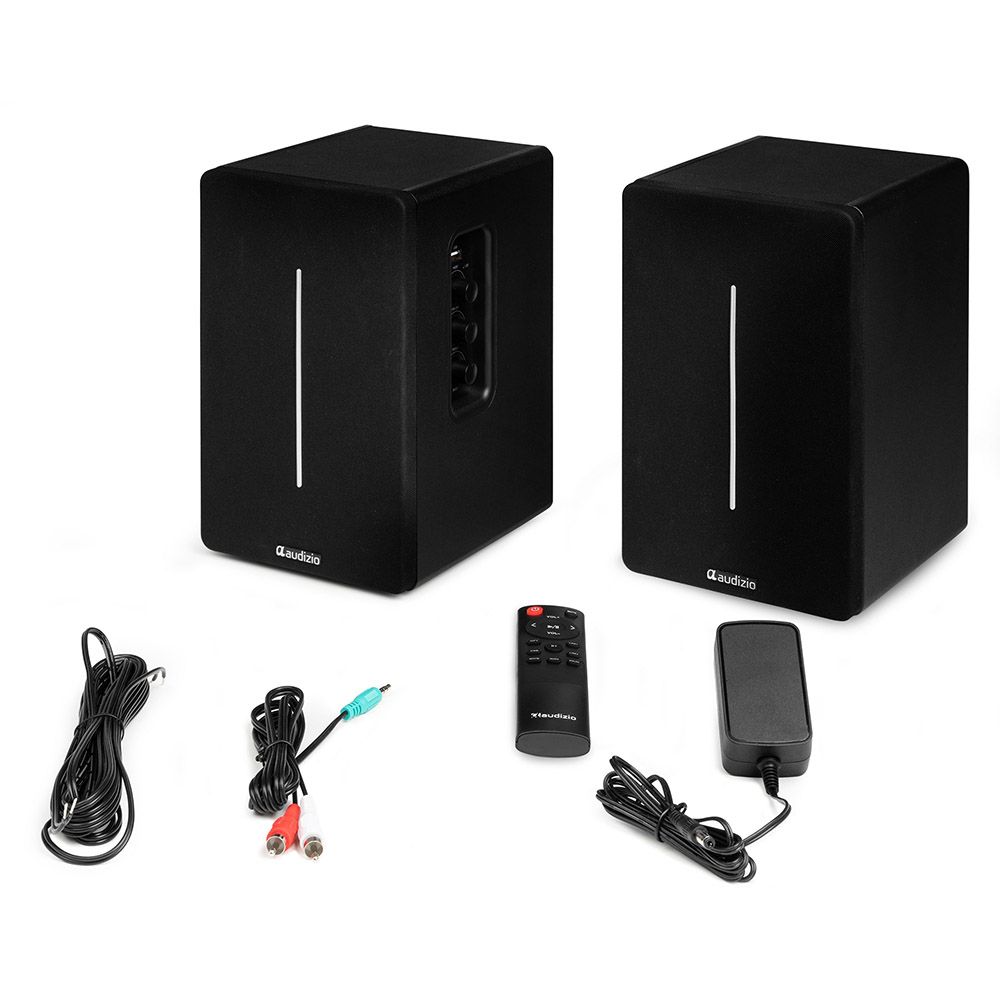 Audizio KS01B Active Bookshelf Speaker Set 120W BT Black