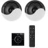 Power Dynamics Powerline B50BSet In-Wall Audio Amplifier with 2 Ceiling Speakers