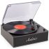 Audizio Reno Record Player Retro Black