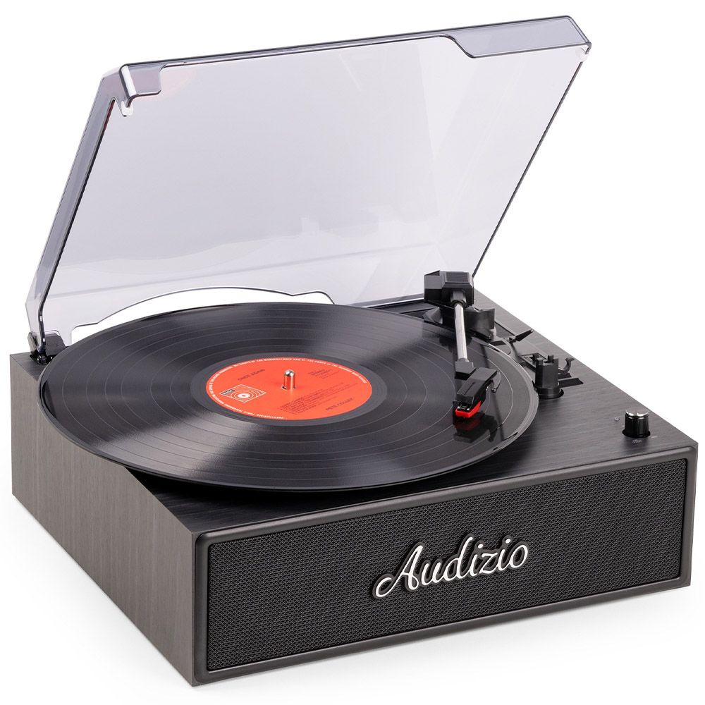 Audizio Reno Record Player Retro Black