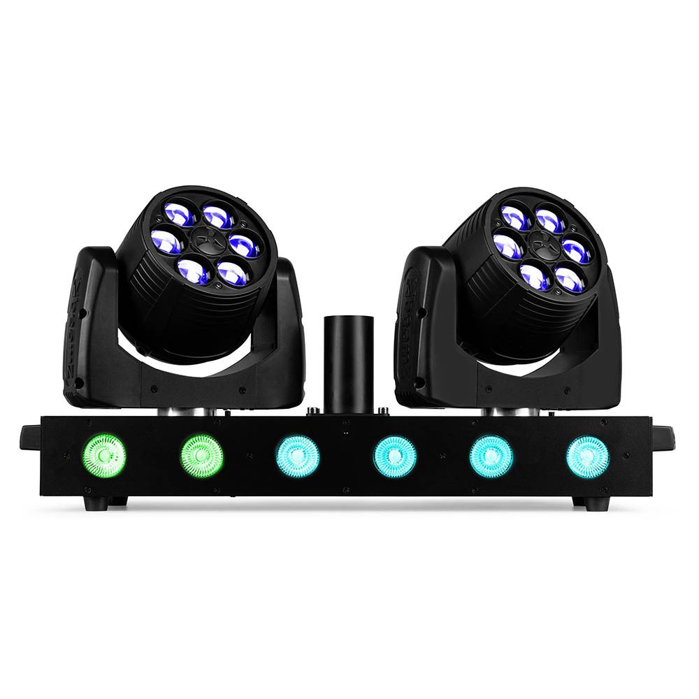 Beamz Fuze Twin LED Wash Moving Head Bar - Image 2