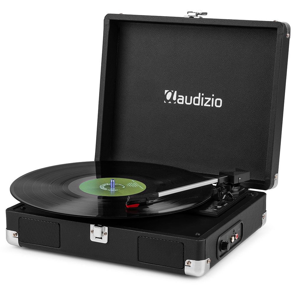 Audizio RP111BK Black Briefcase Record Player - Image 2