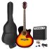 Max ShowKit Electric Acoustic Guitar Pack (Sunburst)
