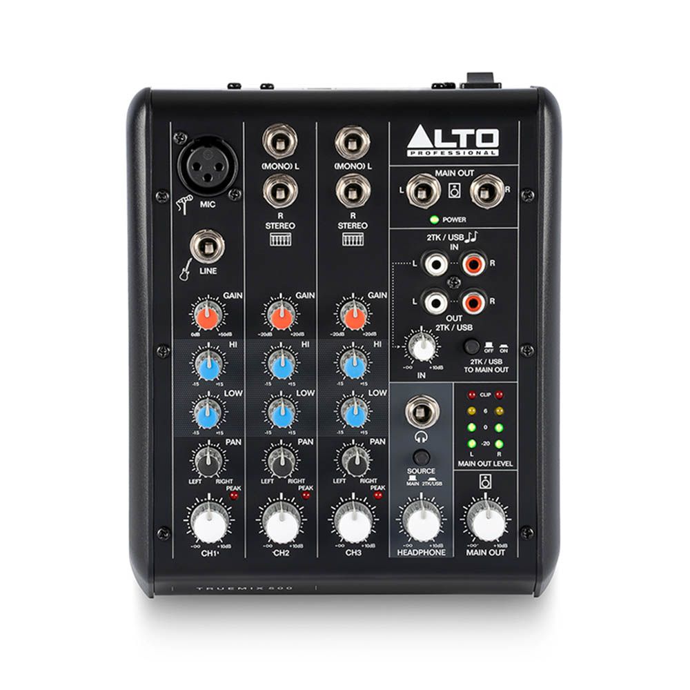 Alto TrueMix 500 5-Channel Analog Mixer with USB