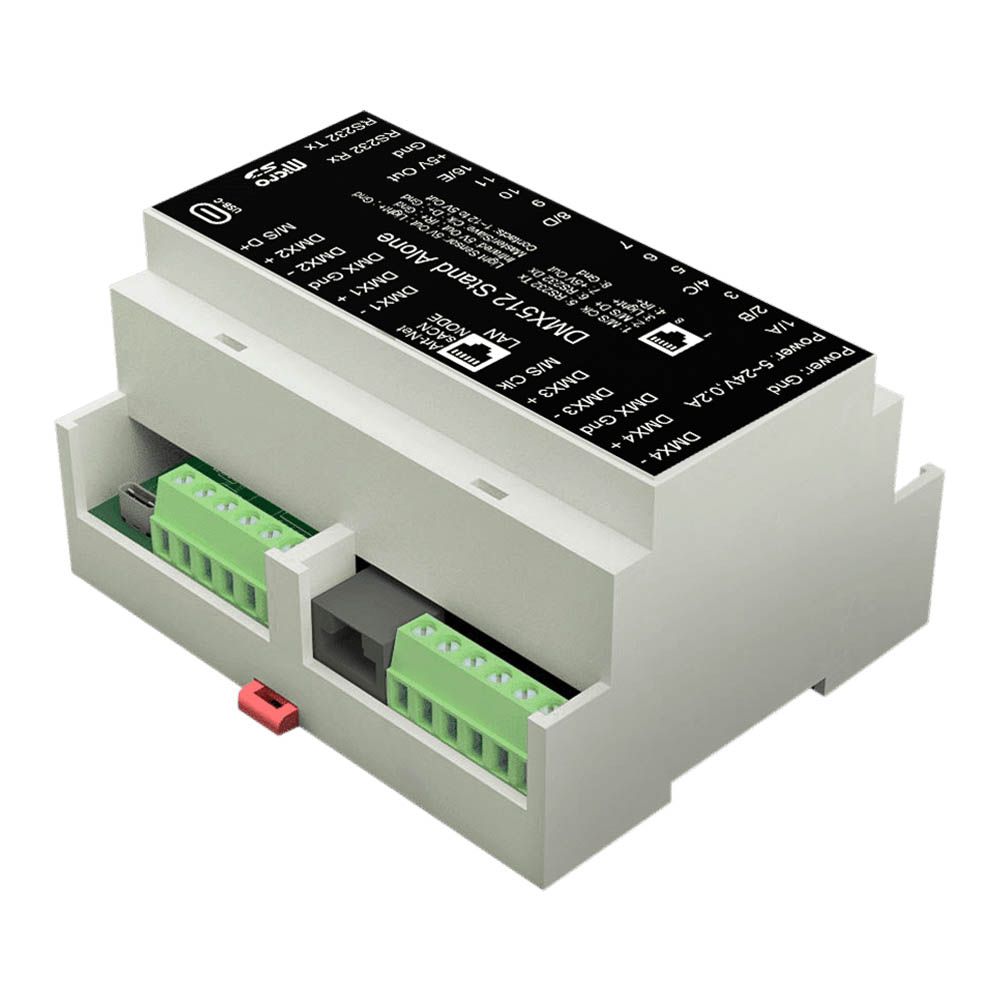 Chromateq DIN-E2048 Ethernet to DMX Stand Alone Interface