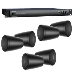Bose Professional Veritas 2160BH Mixer Amplifier & 3 Pairs FreeSpace FS2P Speakers (Black)