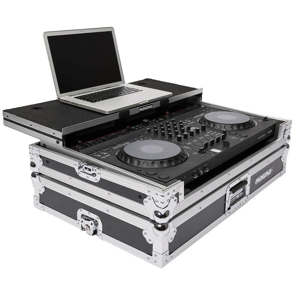 AlphaTheta DDJ-GRV6 4-Channel DJ Controller & Magma 41037 DJ Controller Workstation Case