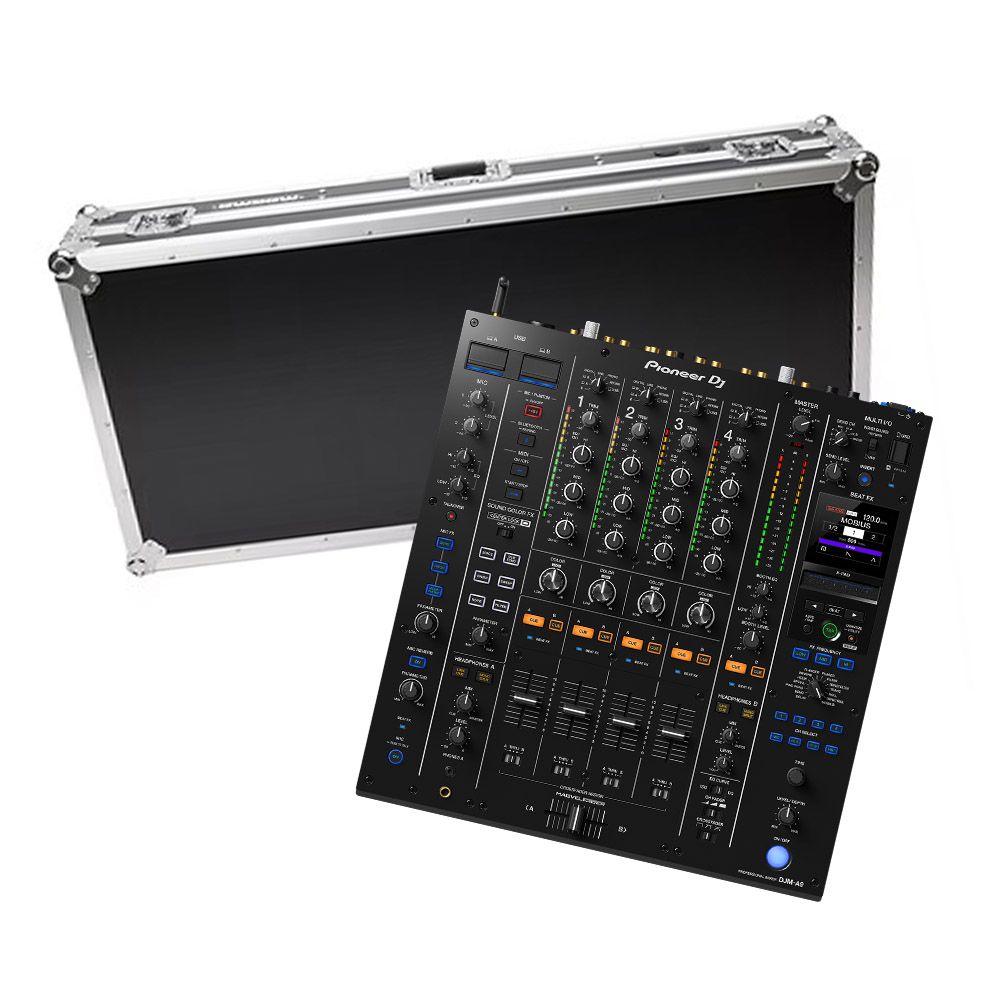 Pioneer DJ Magma Multi-Format DJ Case Player/Mixer (V10/A9) Set + Pioneer DJ DJM-A9 4-Channel Professional DJ Mixer - 41034 + DJM-A9