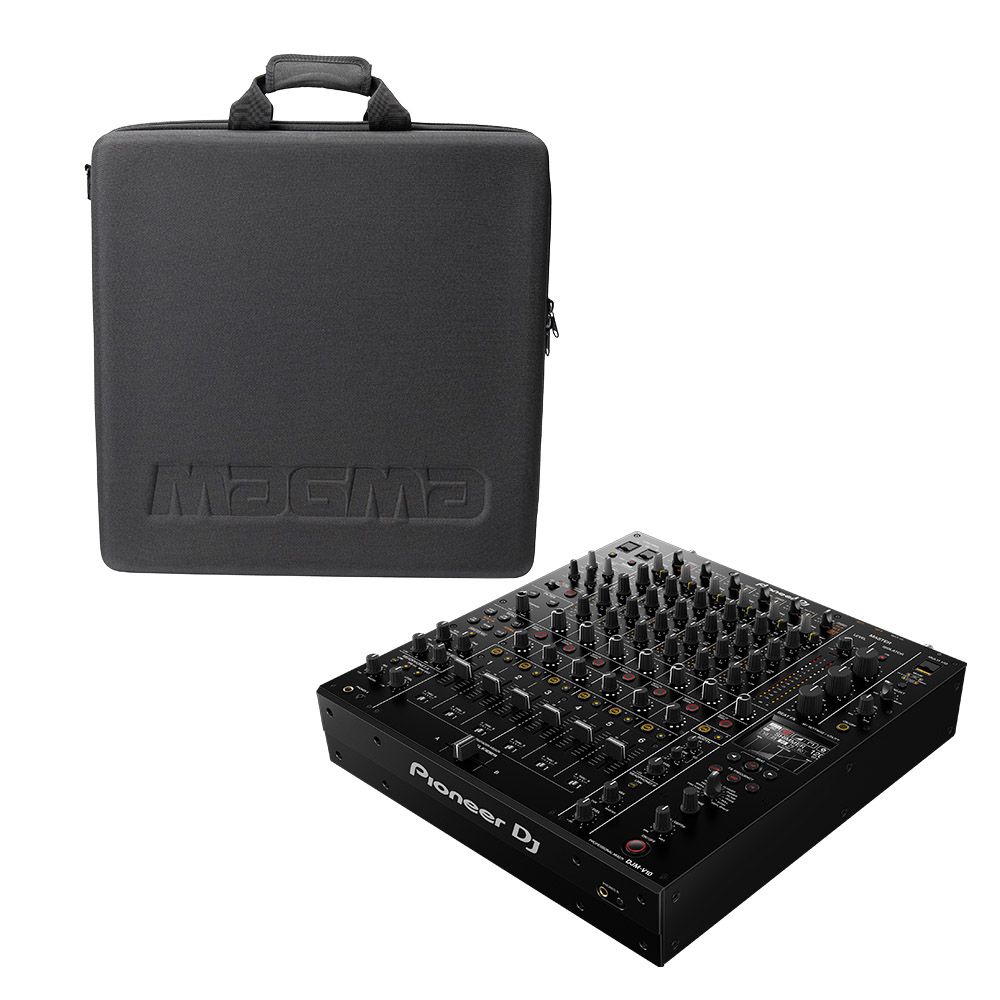 Pioneer DJ DJM-V10 Mixer with Magma 48043 DJ Mixer Case