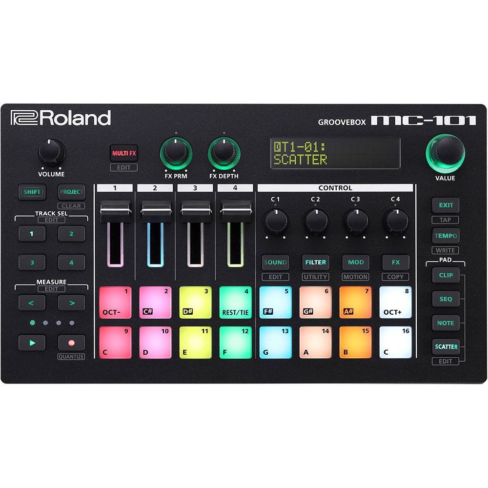 Roland MC-101 Groovebox with Magma CTRL Case
